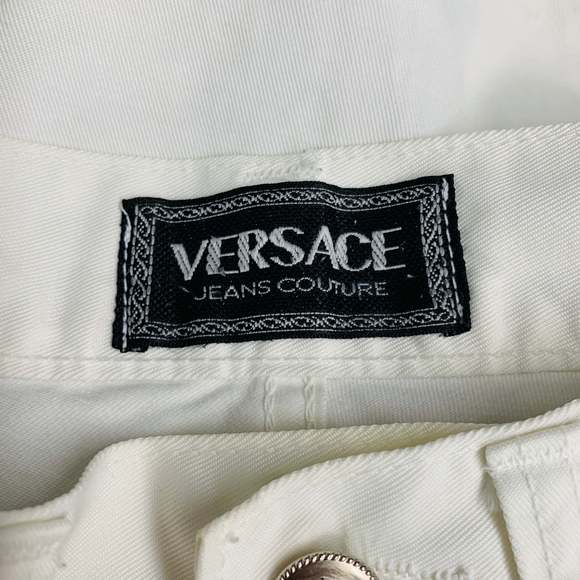 VERSACE JEANS COUTURE White Denim 5 Pocket Jeans - Picture 11 of 12